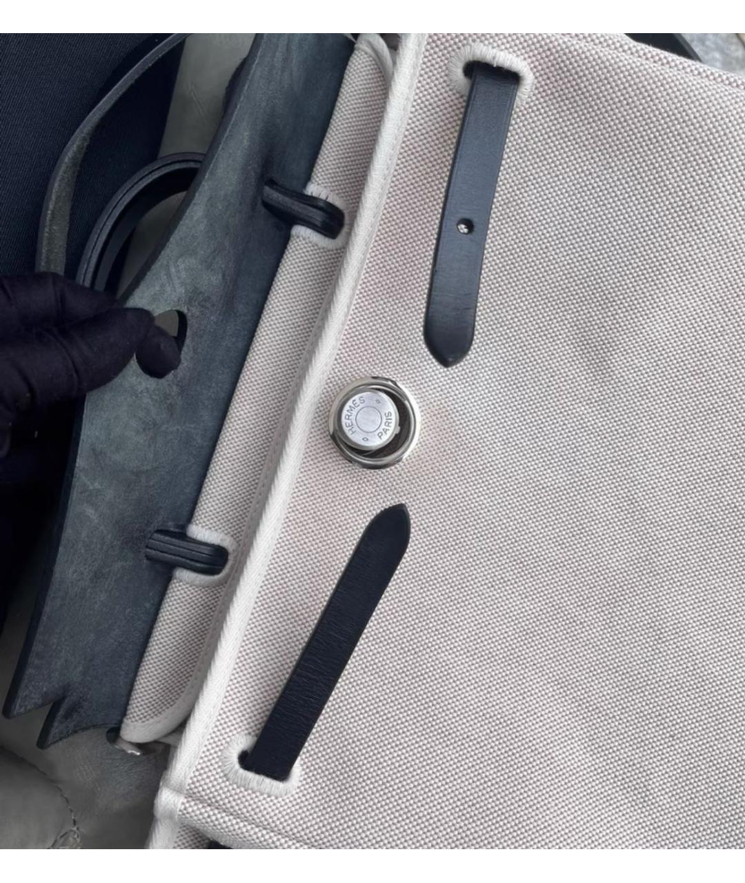 HERMES Тканевая сумка через плечо, фото 5