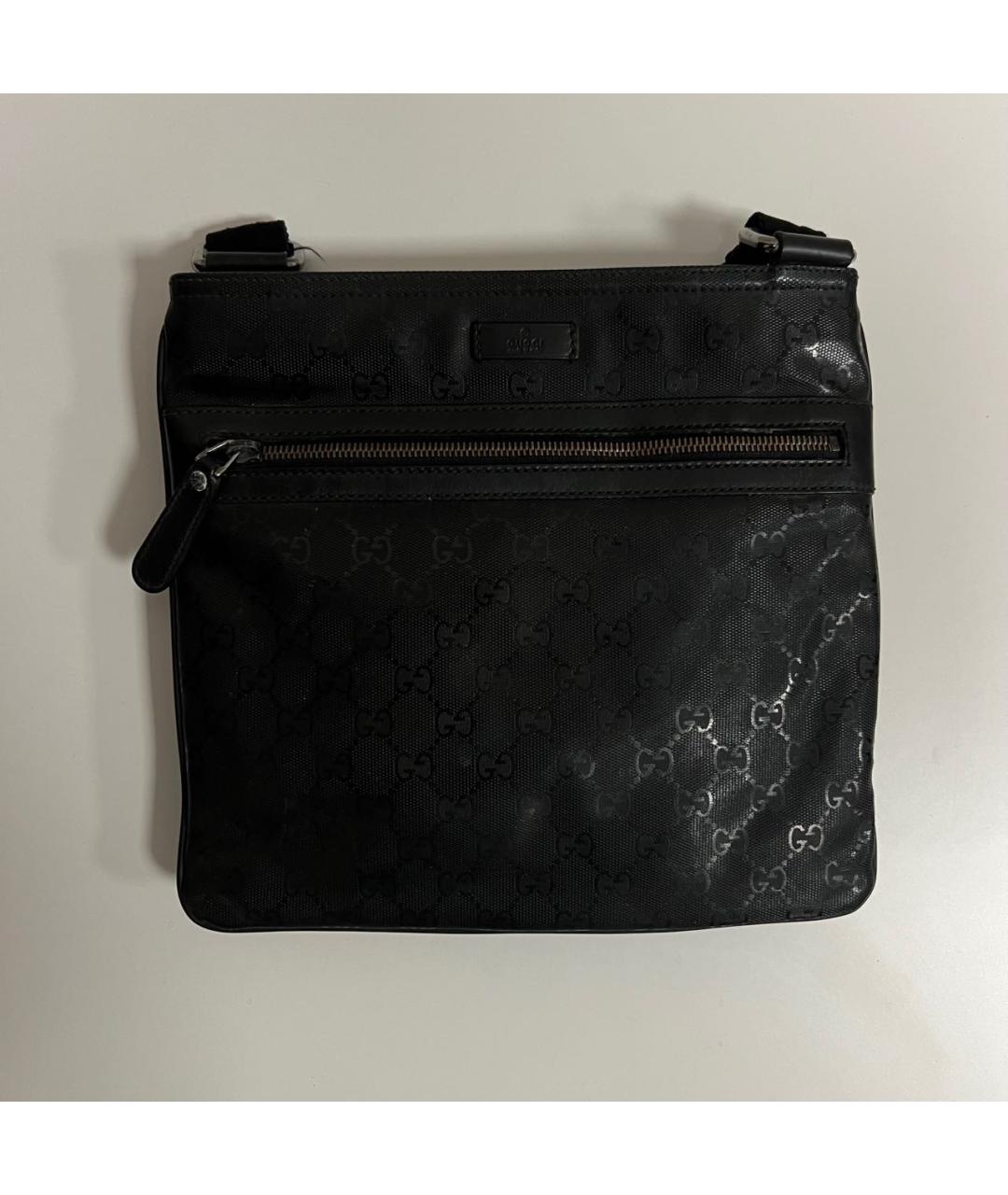 GUCCI Черная кожаная сумка на плечо, фото 4