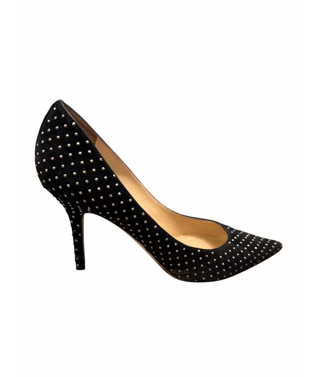 JIMMY CHOO Черные замшевые туфли, фото 1