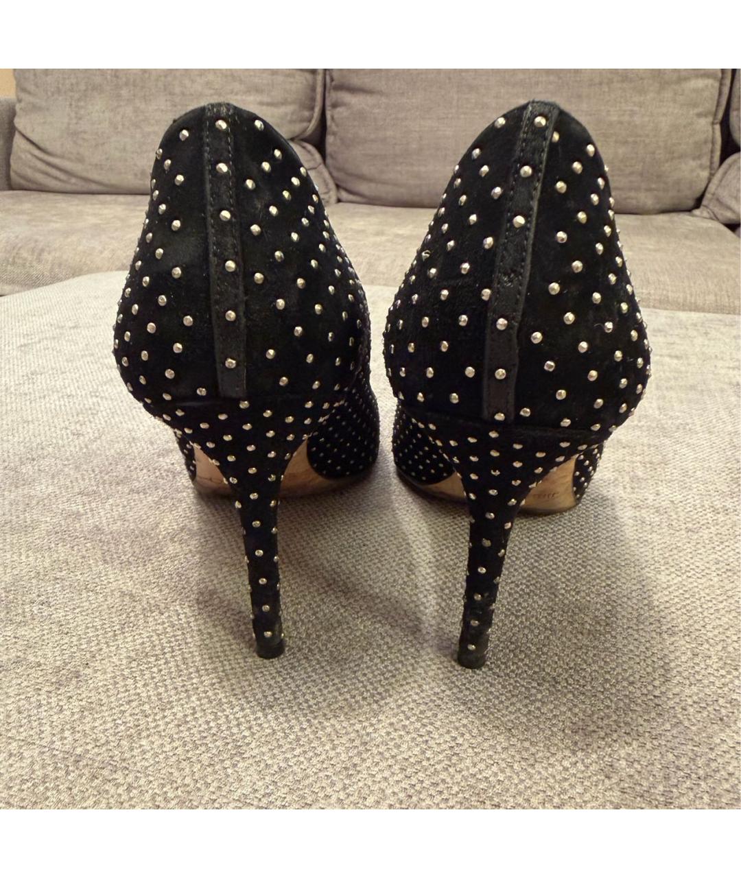 JIMMY CHOO Черные замшевые туфли, фото 4