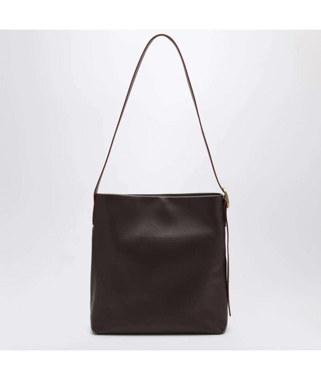 LOEWE Коричневая кожаная сумка через плечо, фото 2