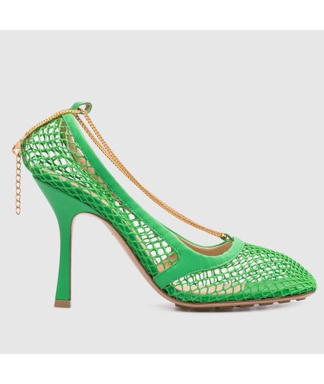 BOTTEGA VENETA Зеленые босоножки, фото 6