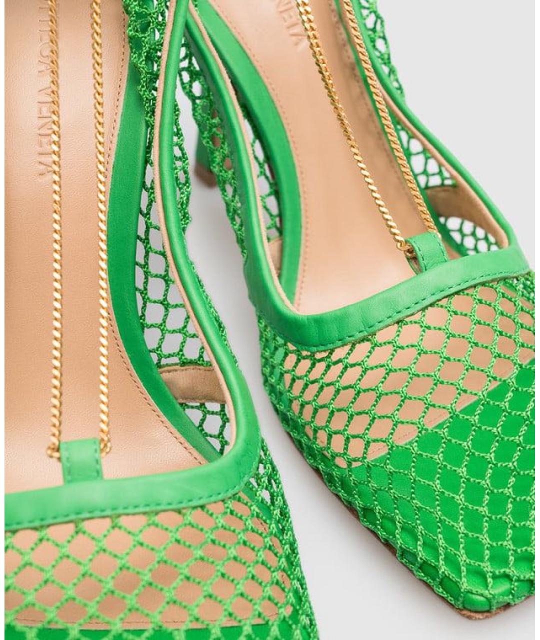 BOTTEGA VENETA Зеленые босоножки, фото 5