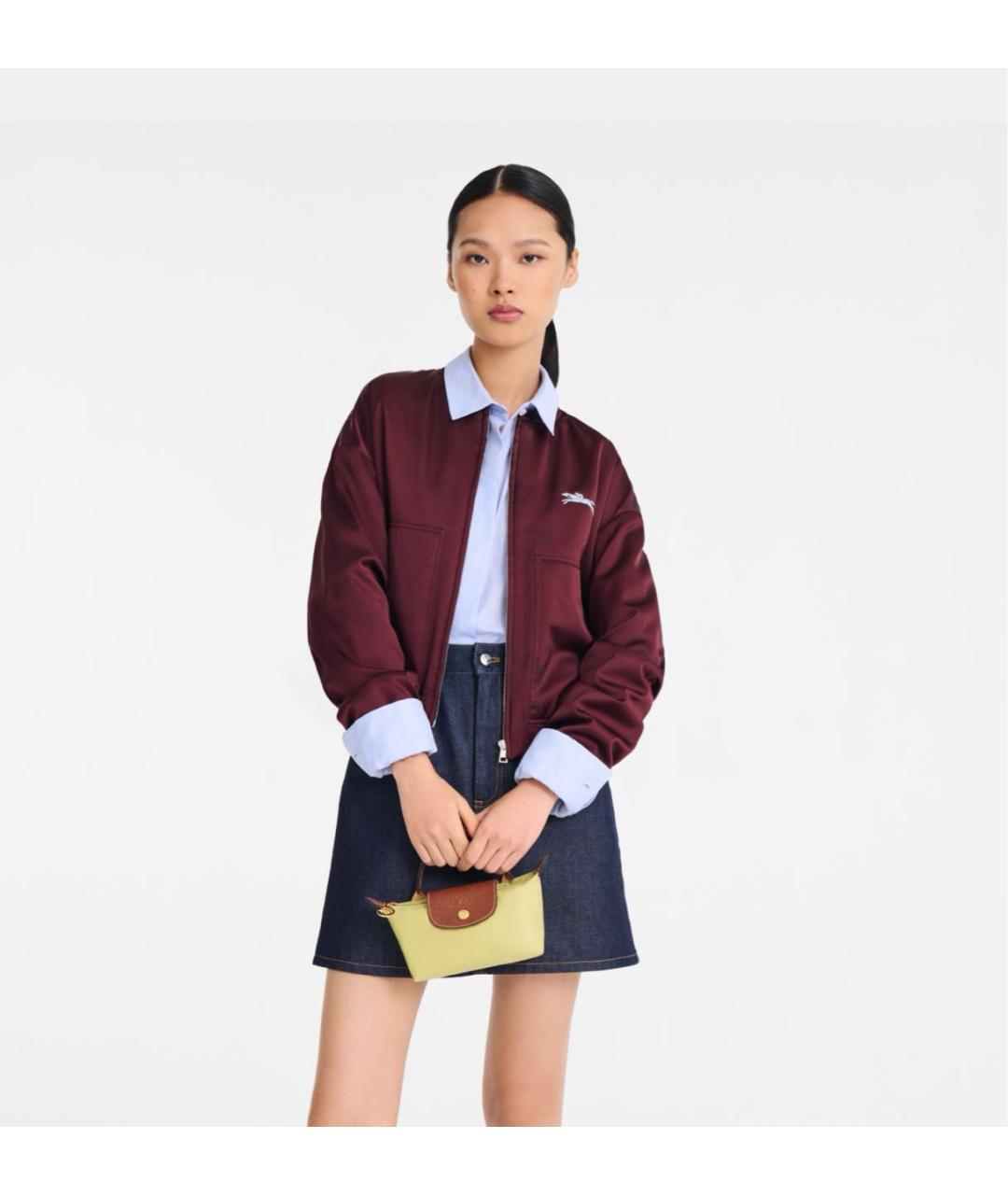 LONGCHAMP Салатовая сумка с короткими ручками, фото 2