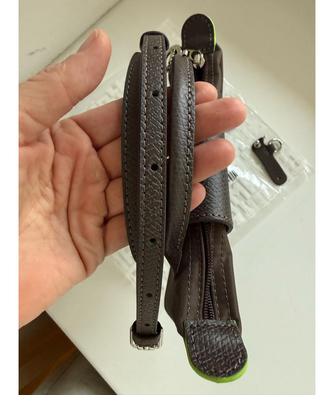 LONGCHAMP Коричневая сумка с короткими ручками, фото 4