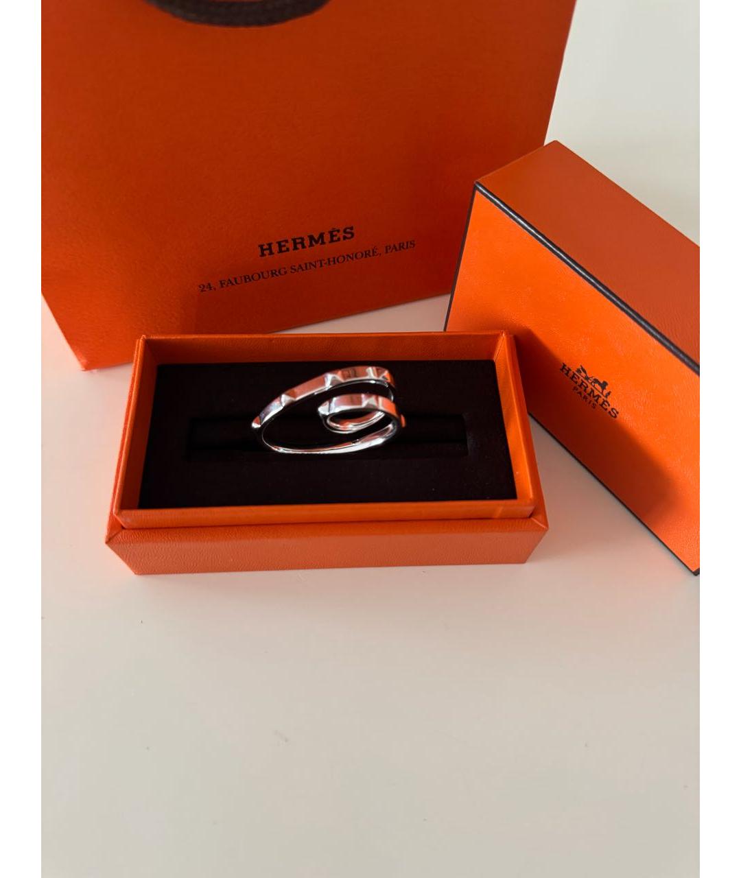HERMES Серебряное серебряное кольцо, фото 7