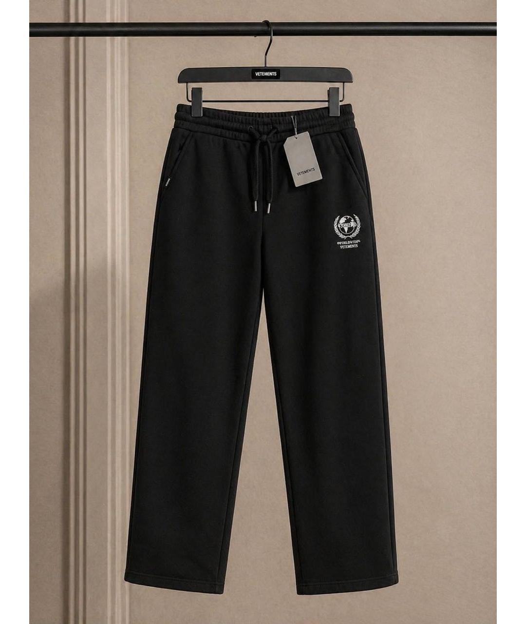 VETEMENTS Черные полиэстеровые повседневные брюки, фото 5
