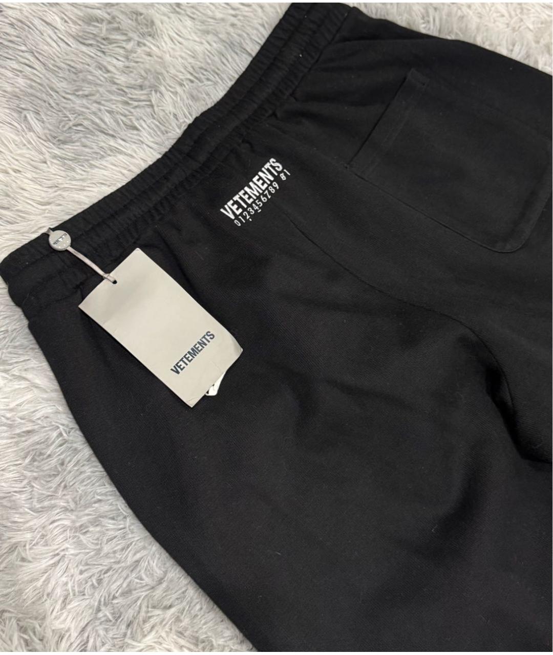 VETEMENTS Черные полиэстеровые повседневные брюки, фото 2