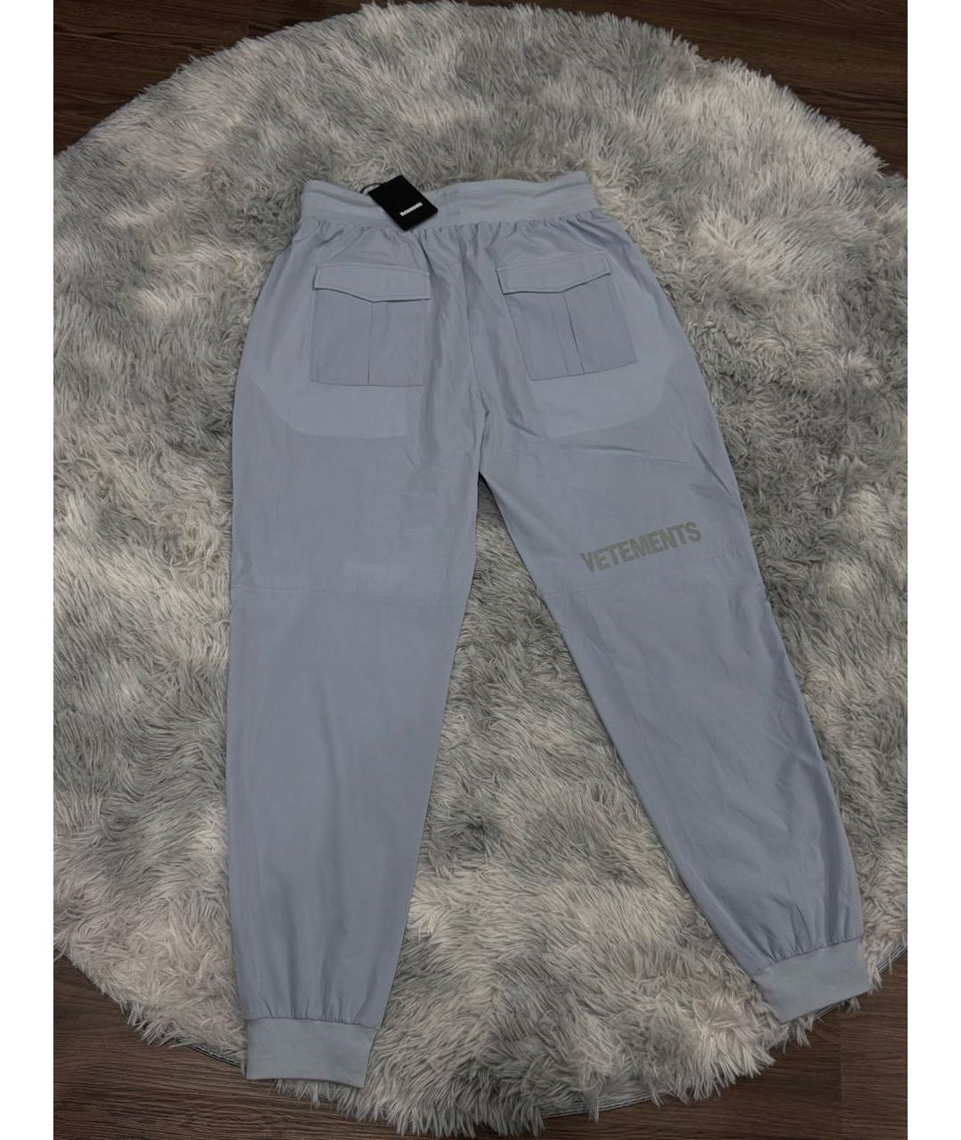 VETEMENTS Голубые повседневные брюки, фото 2