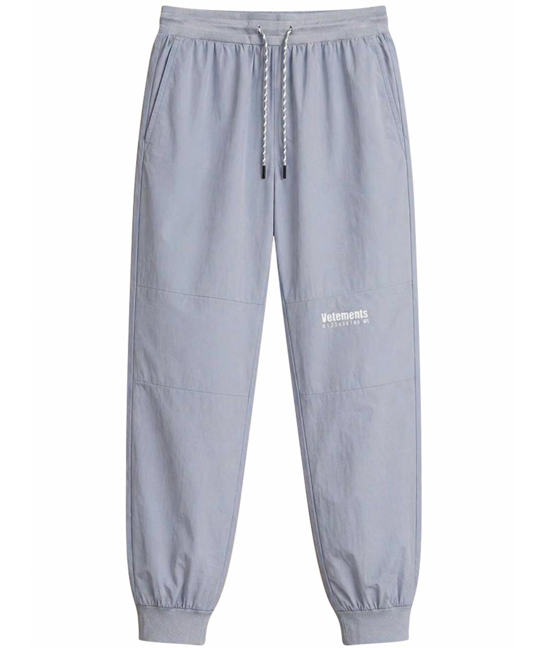 VETEMENTS Голубые повседневные брюки, фото 1