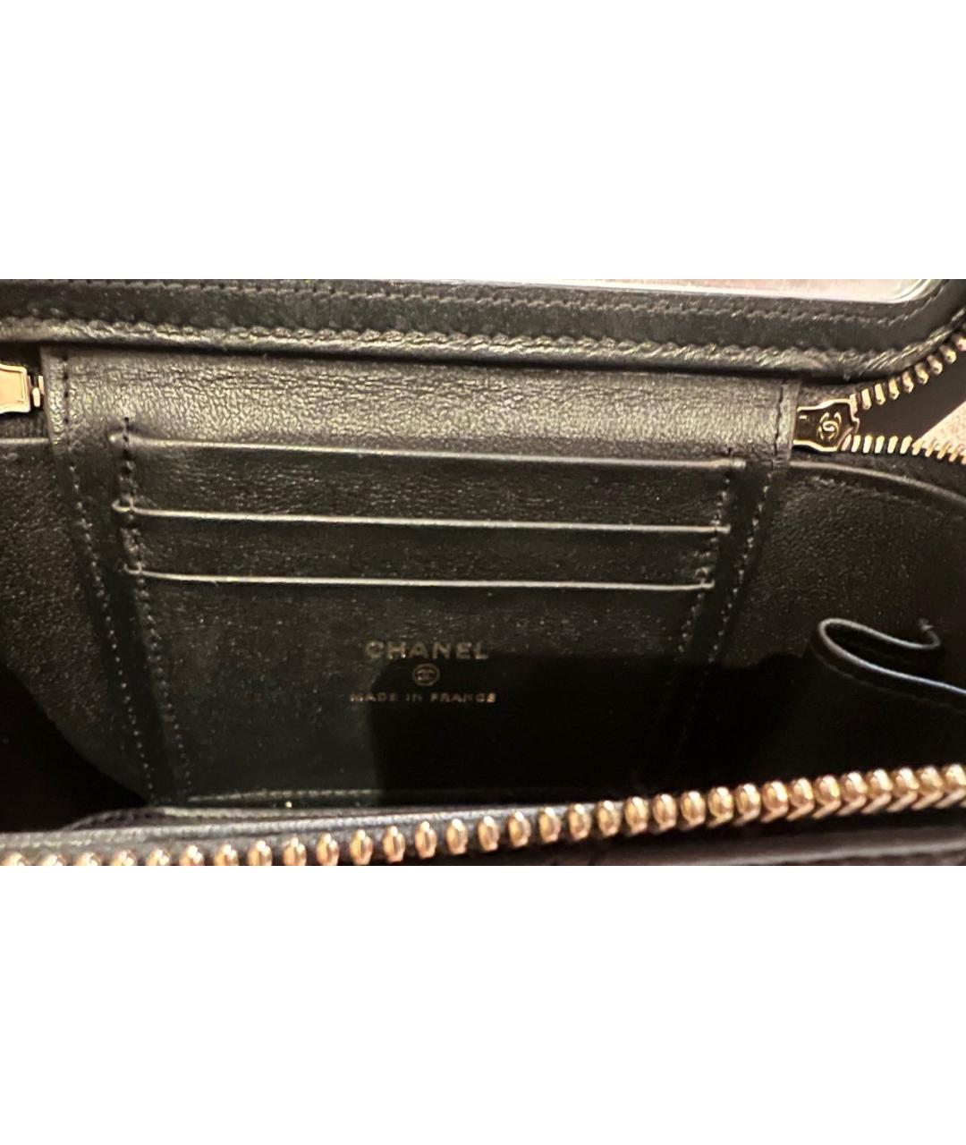 CHANEL Черная кожаная сумка через плечо, фото 4
