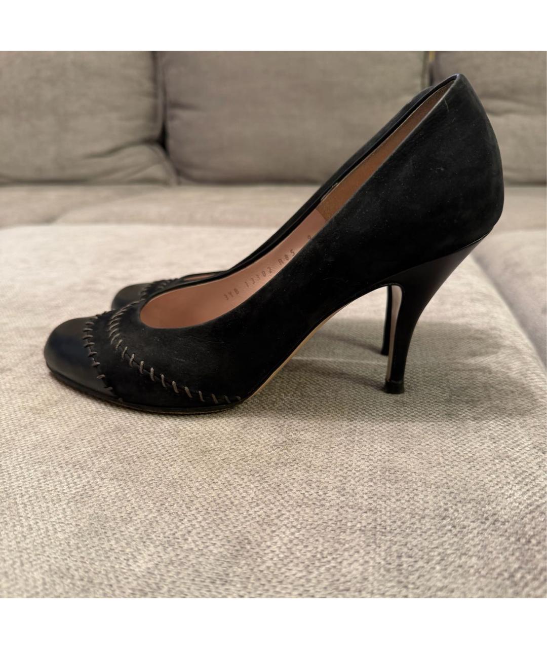 FERRAGAMO Черные кожаные туфли, фото 5