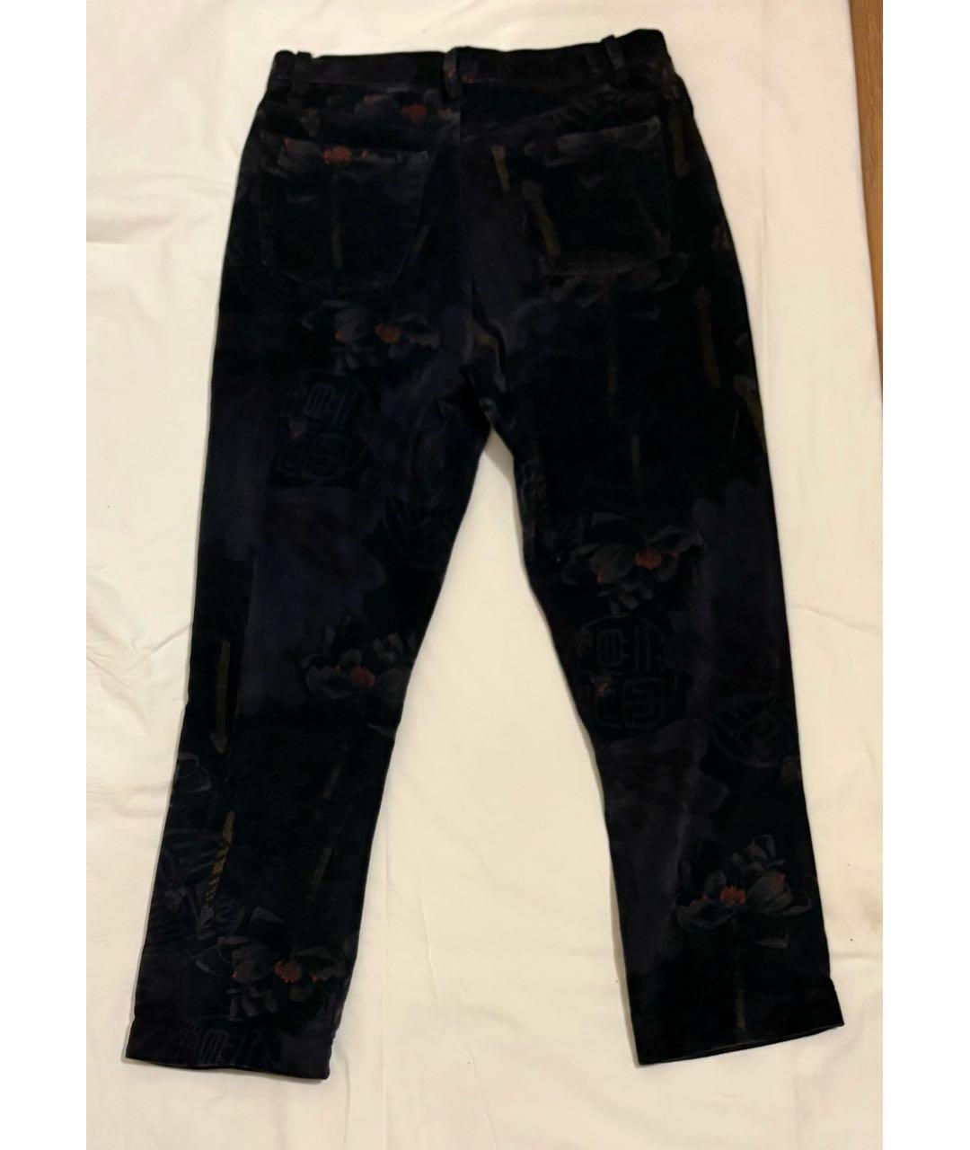 KENZO Черные хлопковые прямые джинсы, фото 2