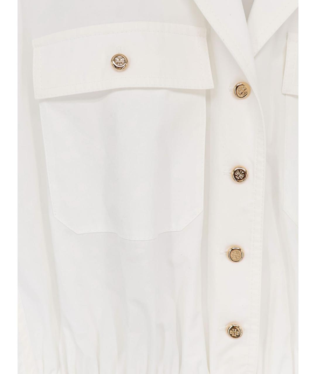 TORY BURCH Белое хлопковое платье, фото 3