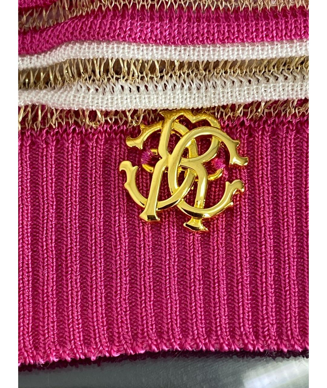 ROBERTO CAVALLI Мульти шелковая майка, фото 8