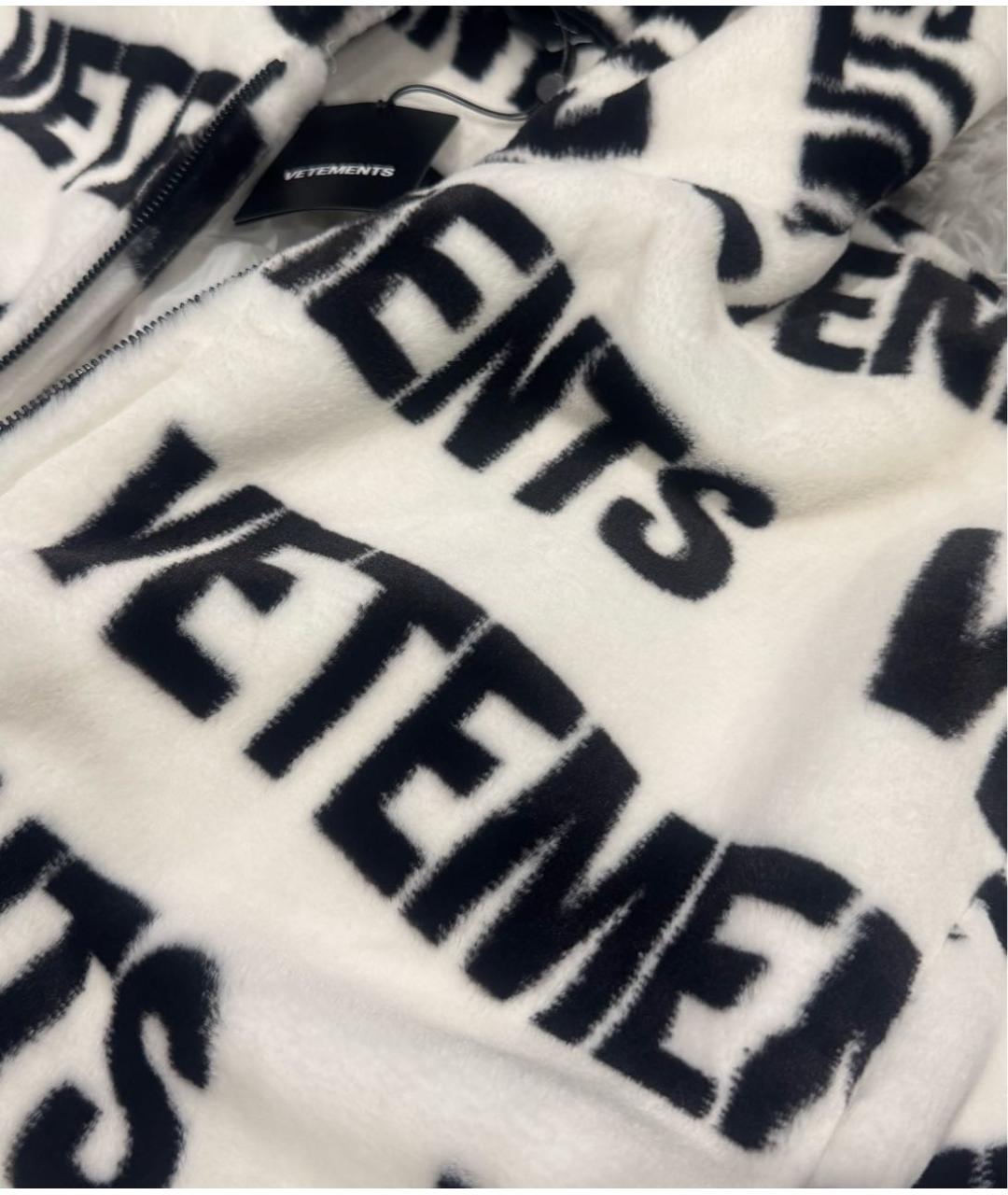 VETEMENTS Белая полиэстеровая куртка, фото 6
