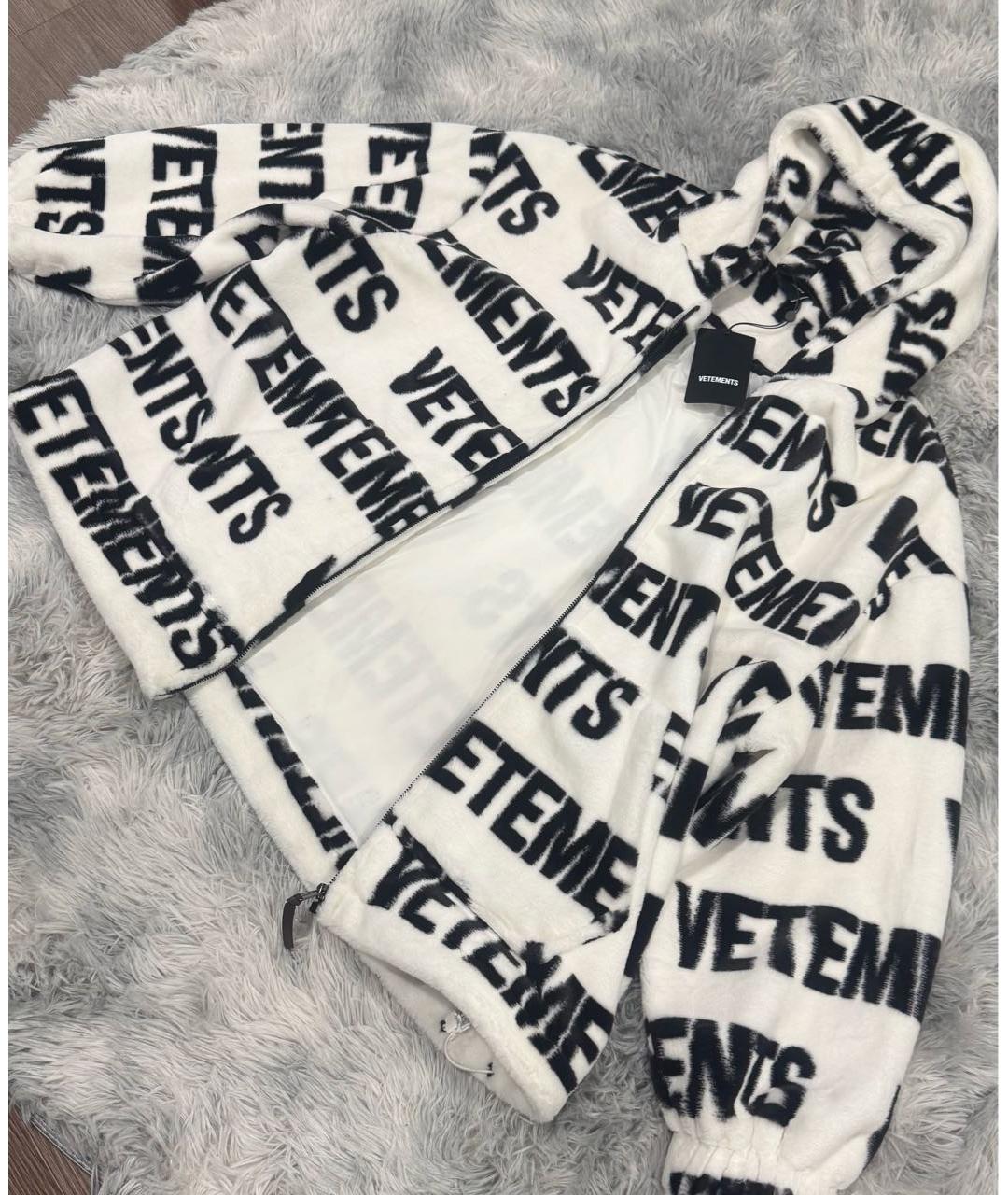 VETEMENTS Белая полиэстеровая куртка, фото 7