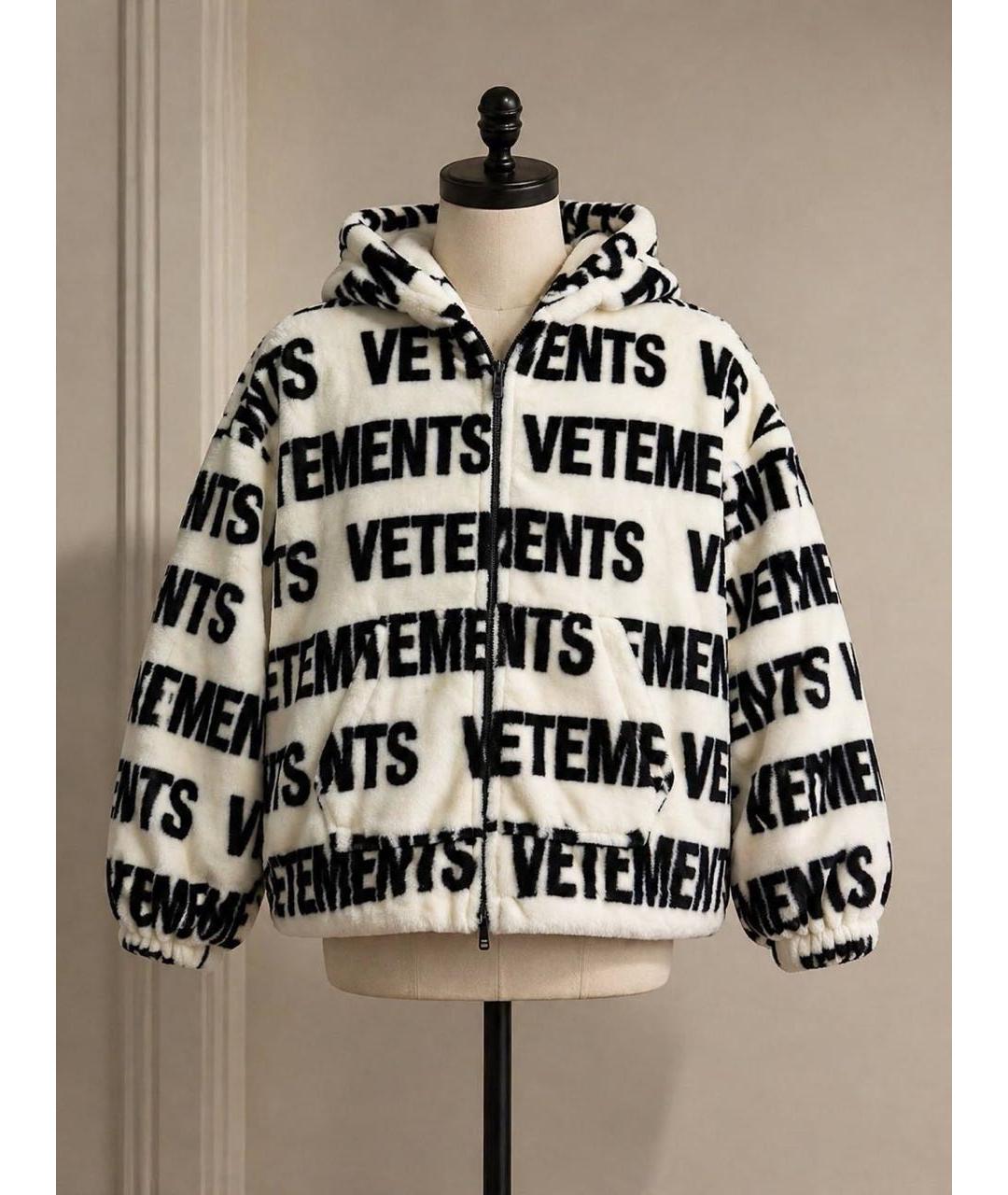 VETEMENTS Белая полиэстеровая куртка, фото 8