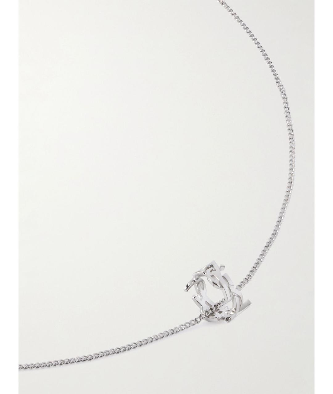 SAINT LAURENT Серебряная металлическая подвеска, фото 3