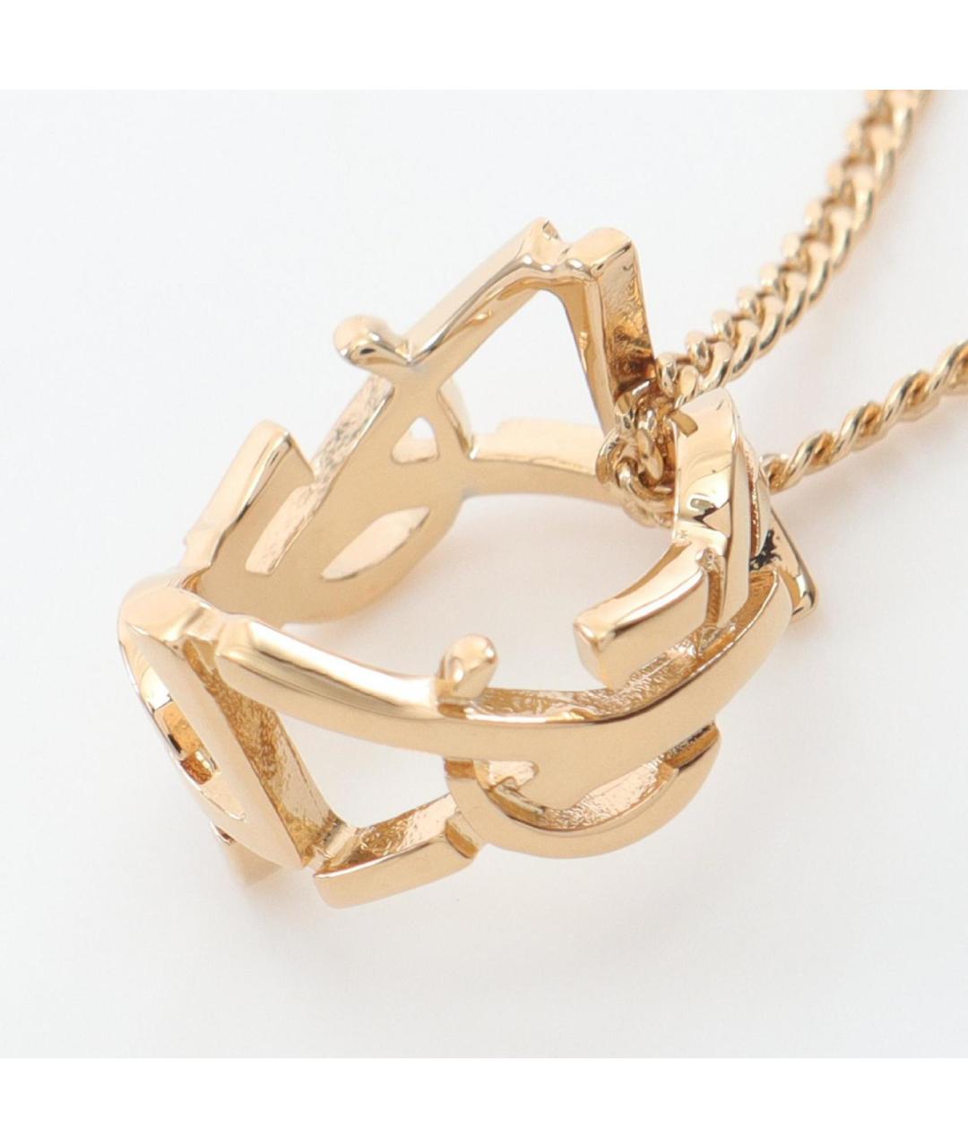 SAINT LAURENT Золотая металлическая подвеска, фото 2