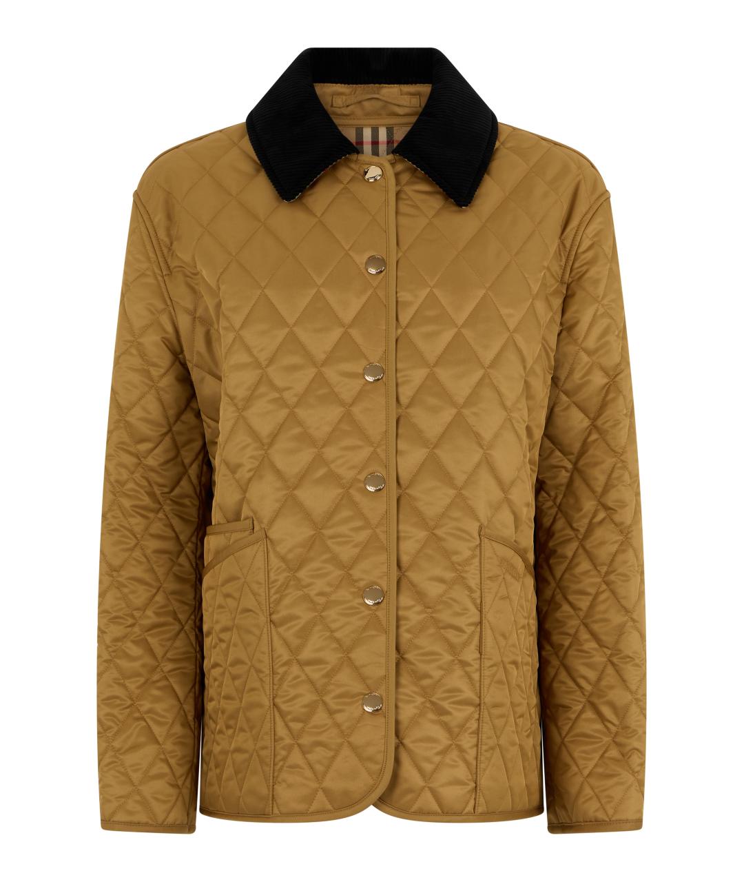 BURBERRY Бежевая полиэстеровая куртка, фото 1