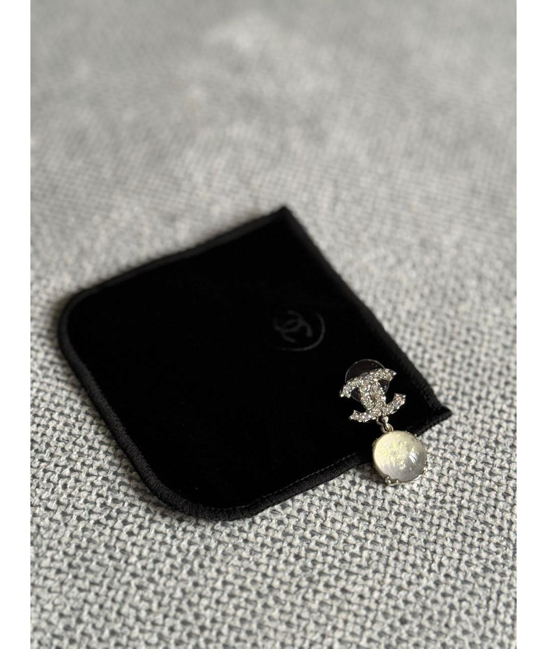 CHANEL Серебряные серьги, фото 3