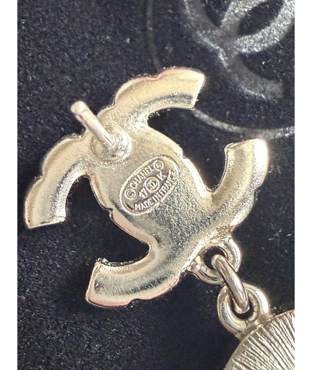 CHANEL Серебряные серьги, фото 5