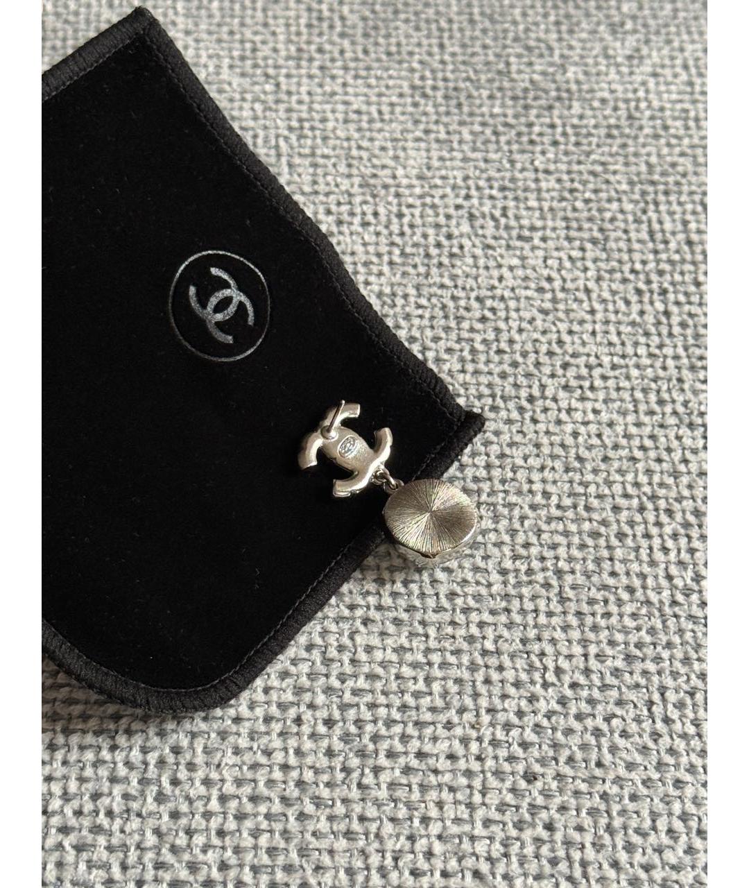CHANEL Серебряные серьги, фото 4