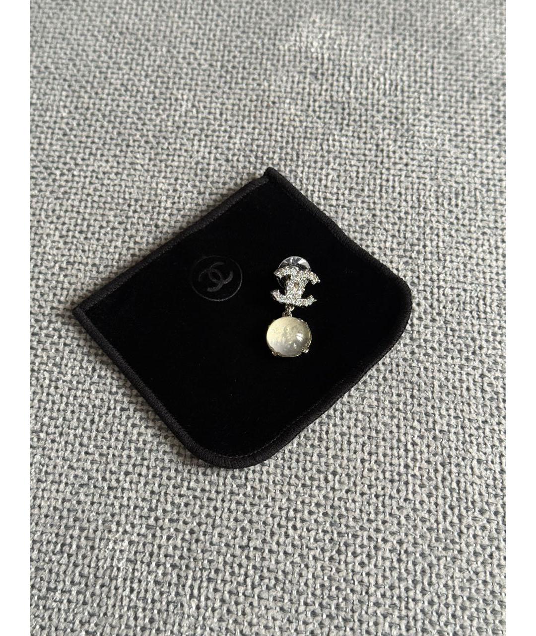 CHANEL Серебряные серьги, фото 2