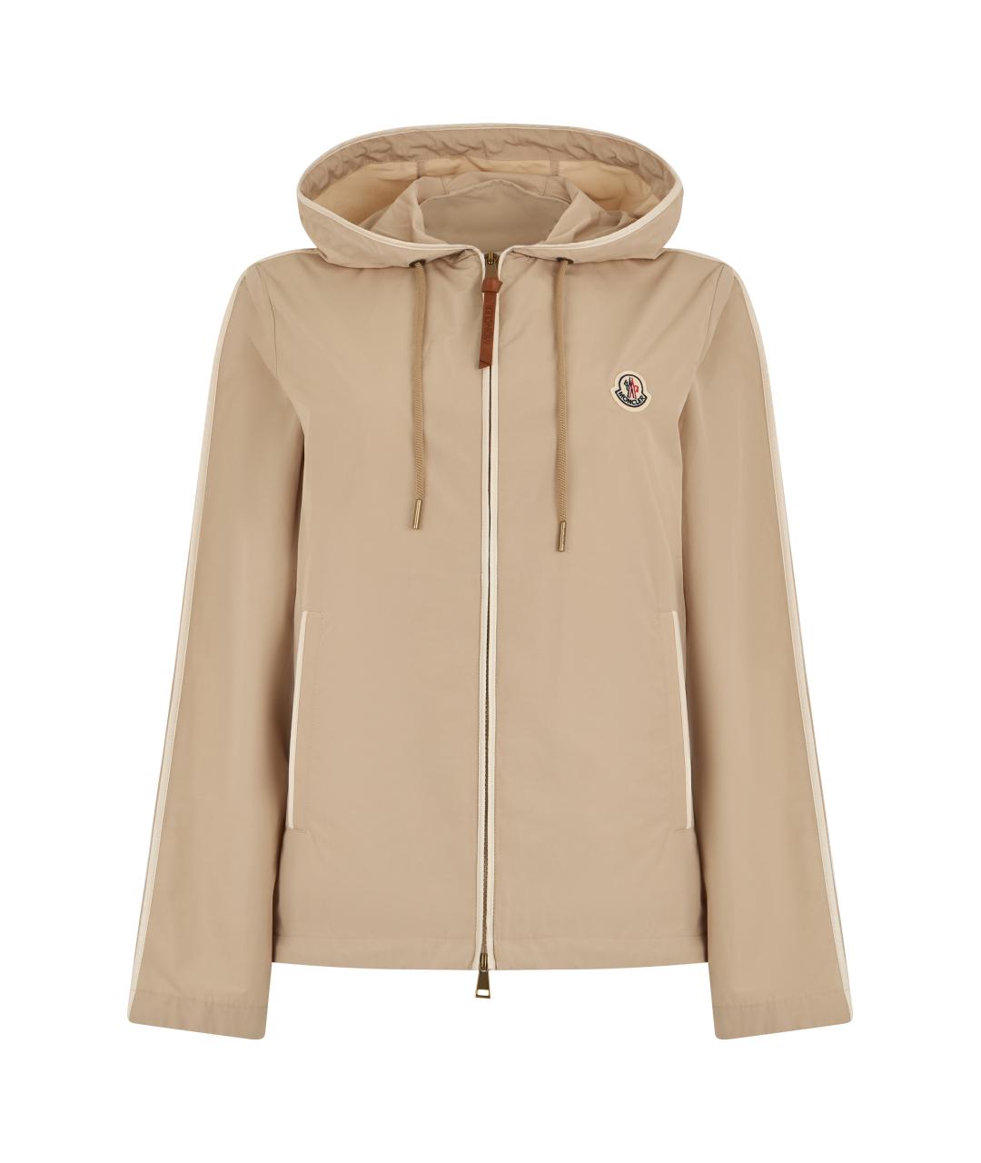 MONCLER Бежевая хлопковая куртка, фото 1