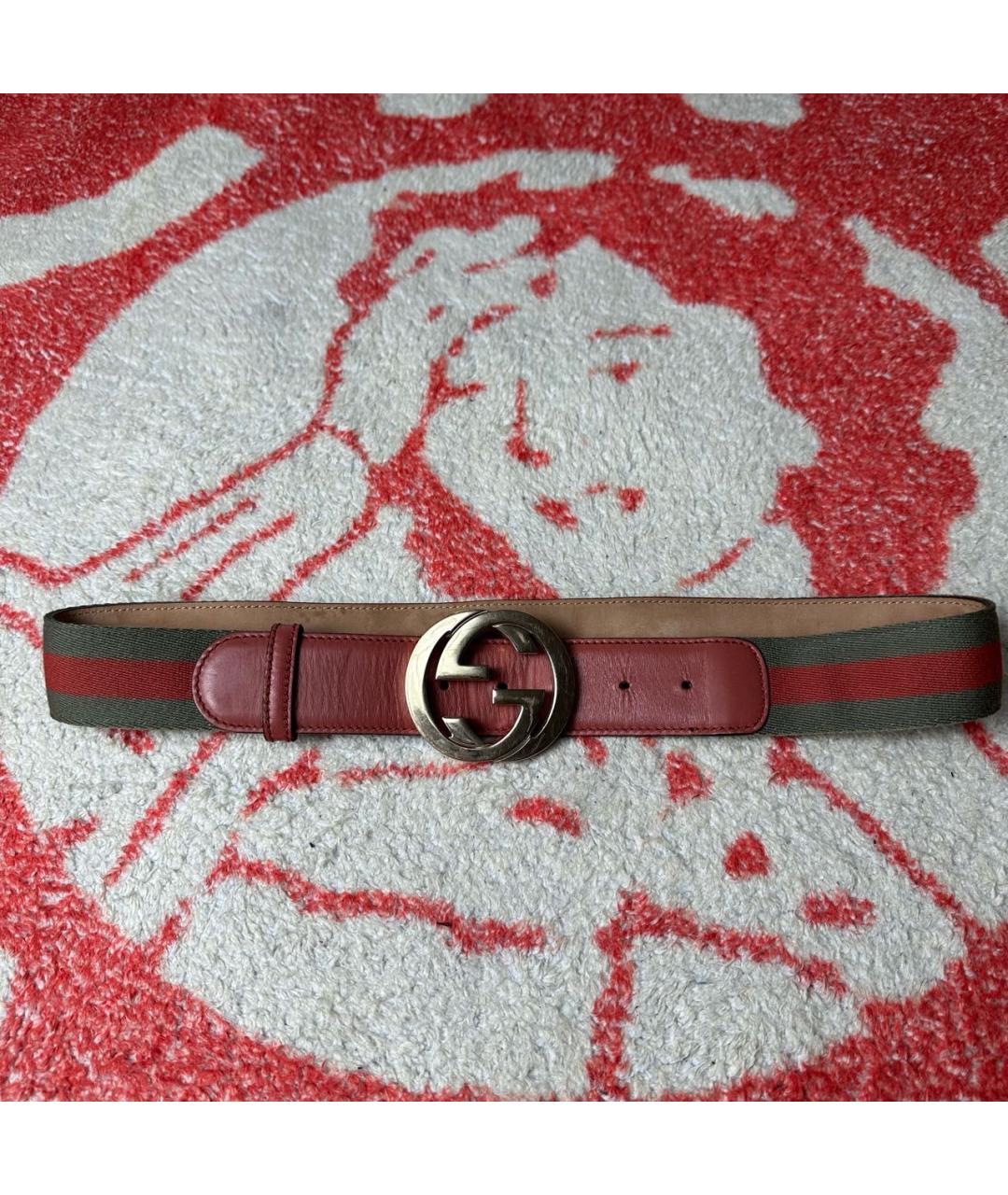 GUCCI Красный ремень, фото 4