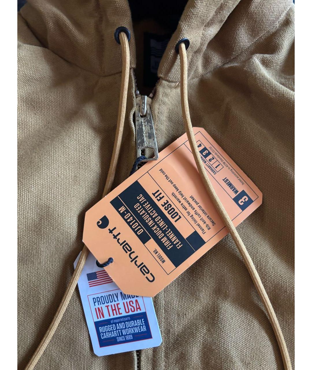 CARHARTT Бежевая хлопковая куртка, фото 6
