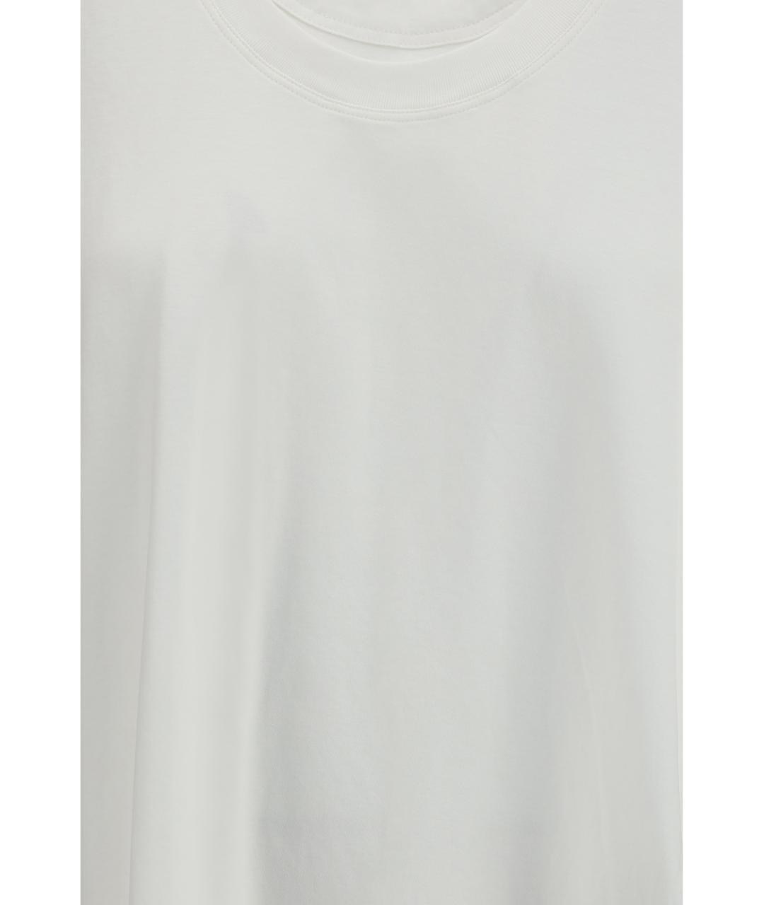 PHOEBE PHILO Белая хлопковая футболка, фото 3