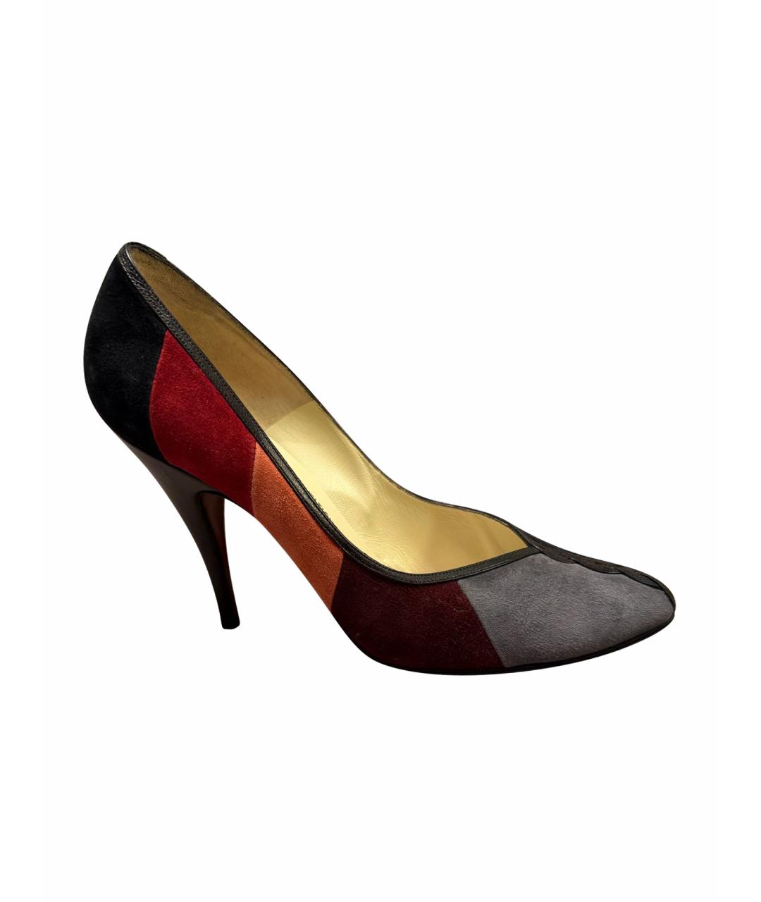 FERRAGAMO Мульти замшевые туфли, фото 1