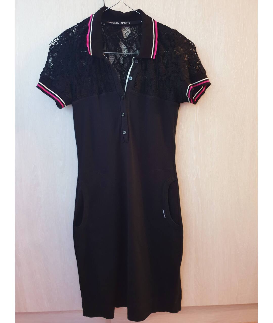 MARC CAIN Черное хлопковое платье, фото 8