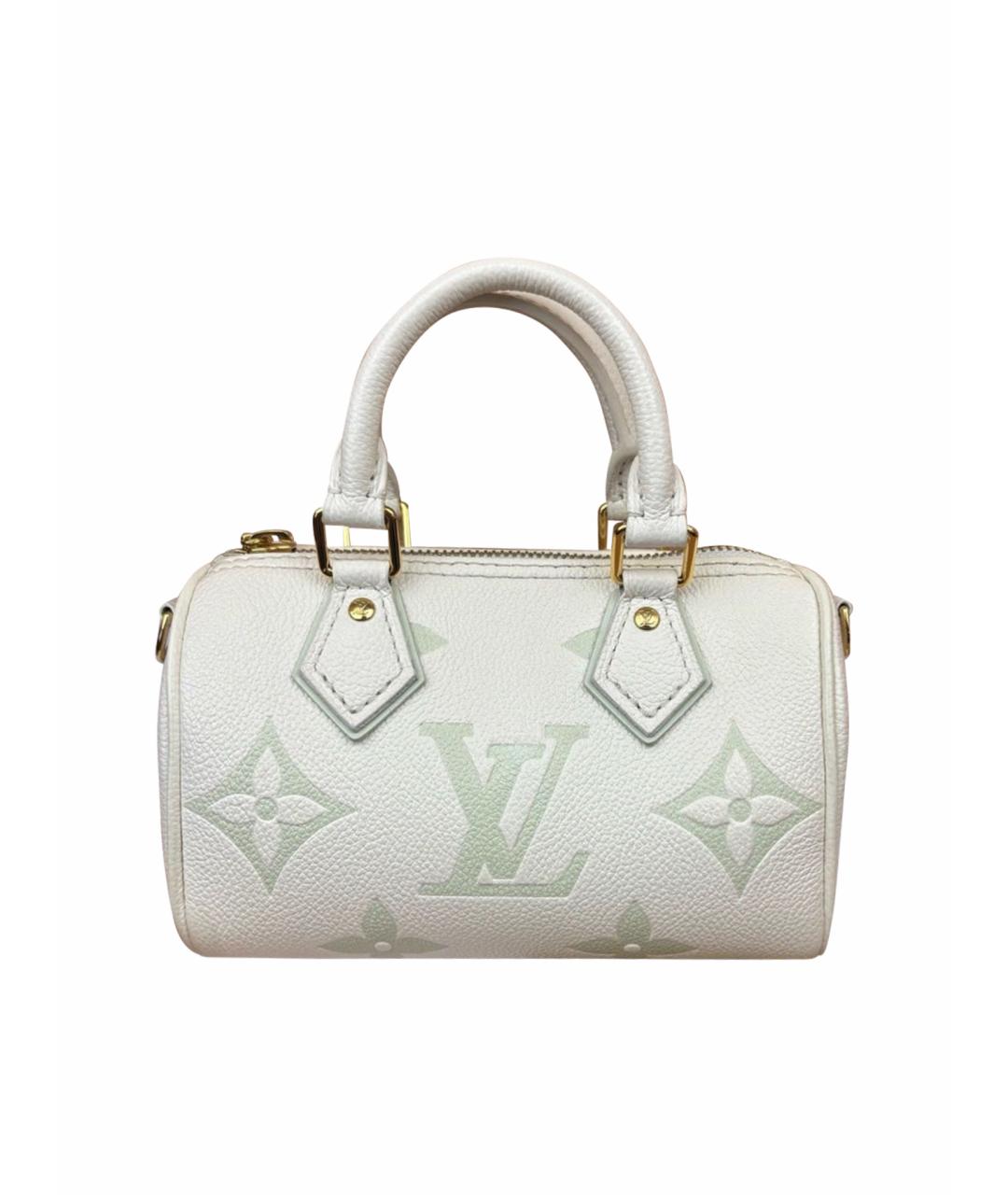 LOUIS VUITTON Бежевая кожаная сумка с короткими ручками, фото 1