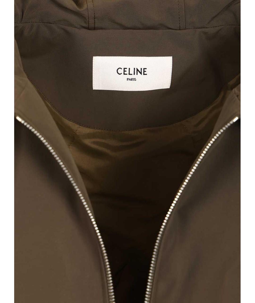 CELINE Хаки хлопковая куртка, фото 3