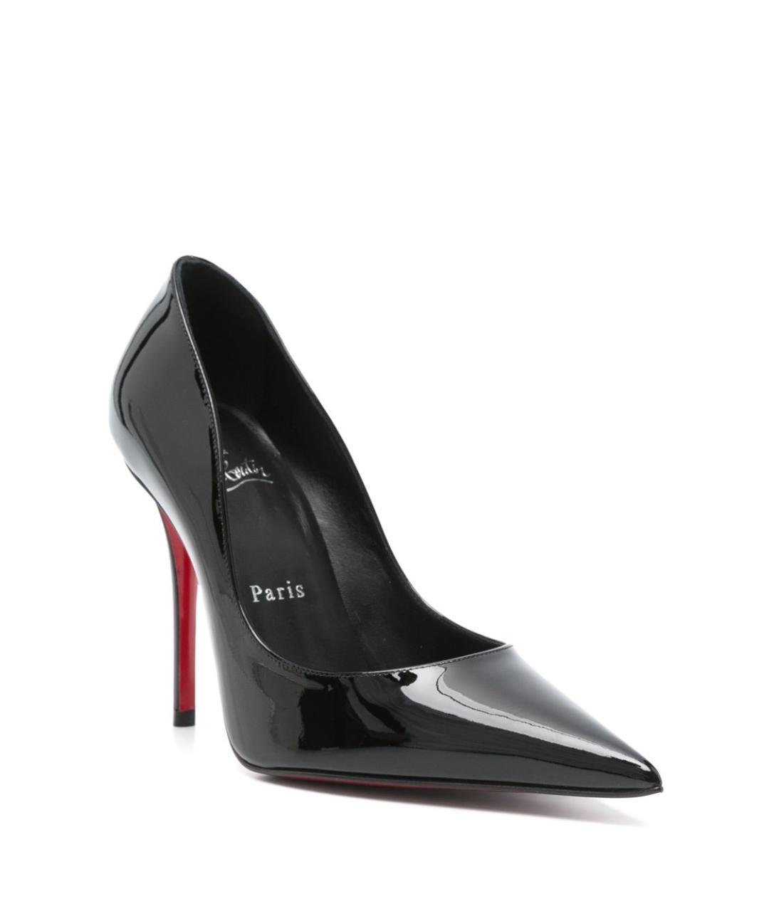 CHRISTIAN LOUBOUTIN Черные туфли из лакированной кожи, фото 2