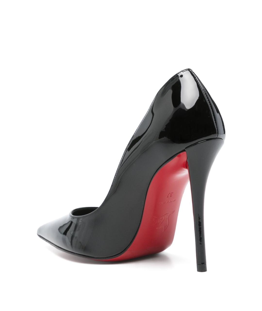 CHRISTIAN LOUBOUTIN Черные туфли из лакированной кожи, фото 4