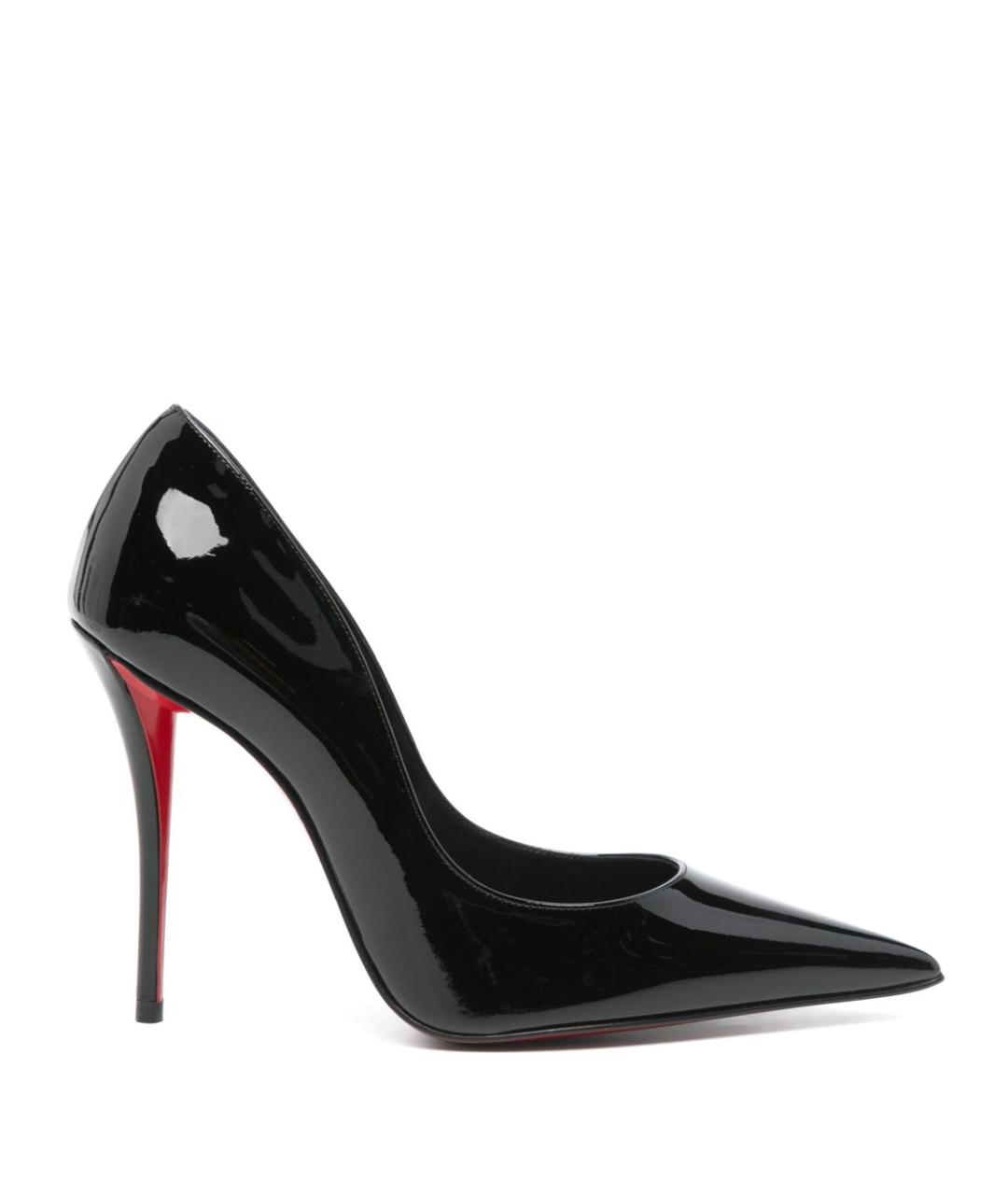 CHRISTIAN LOUBOUTIN Черные туфли из лакированной кожи, фото 1