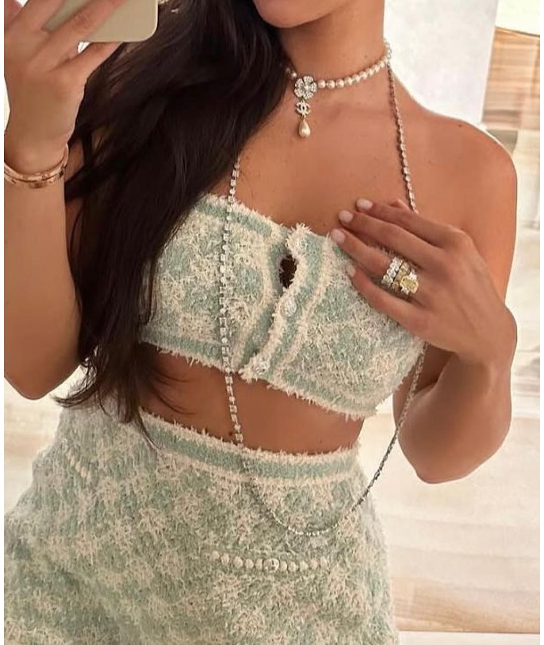 CHANEL Белое жемчужное колье, фото 2
