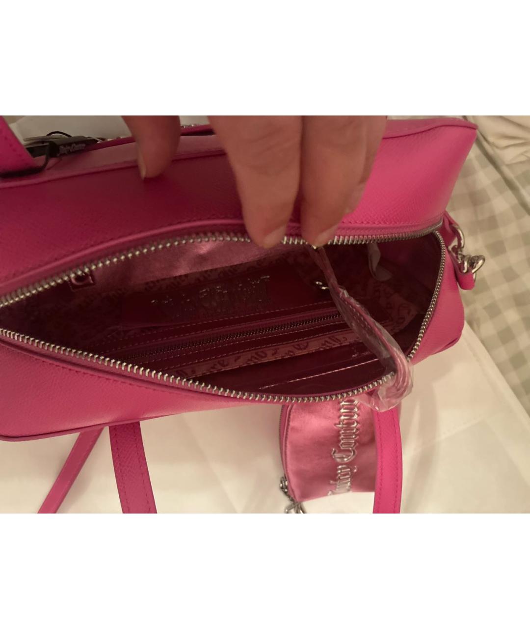 JUICY COUTURE Розовая сумка с короткими ручками, фото 4