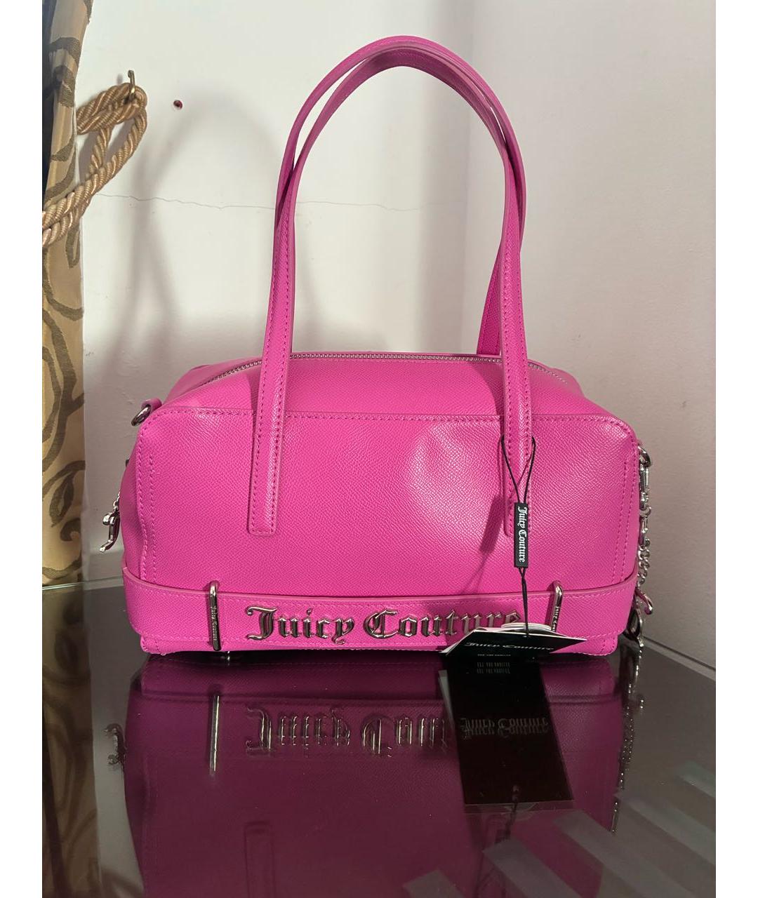 JUICY COUTURE Розовая сумка с короткими ручками, фото 7