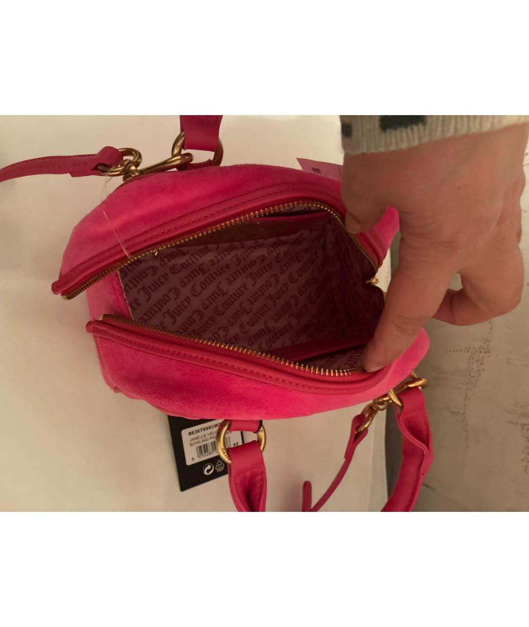 JUICY COUTURE Розовая сумка с короткими ручками, фото 4