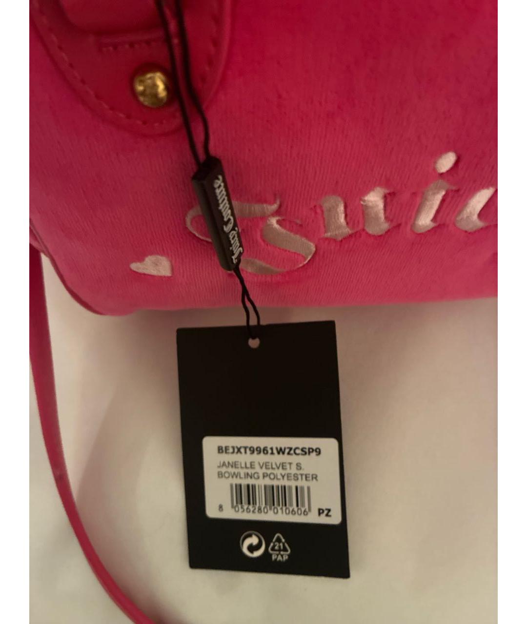 JUICY COUTURE Розовая сумка с короткими ручками, фото 5