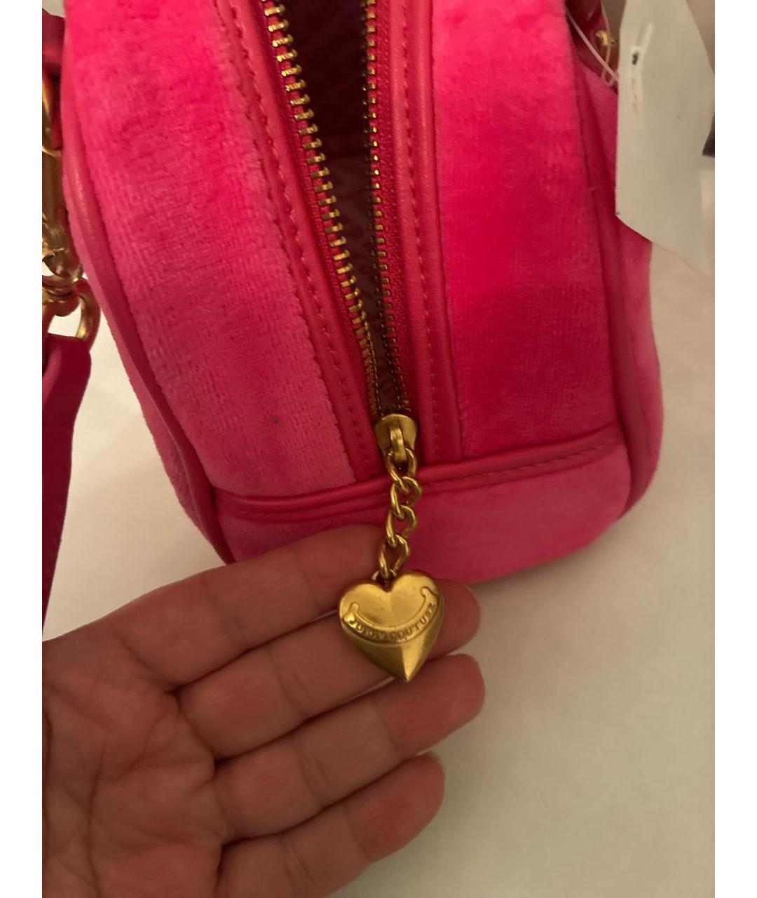 JUICY COUTURE Розовая сумка с короткими ручками, фото 6