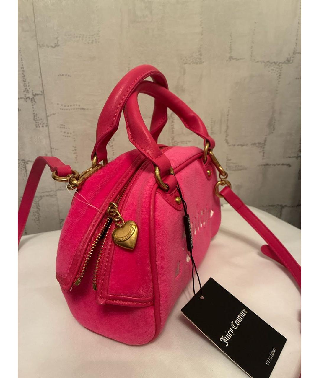 JUICY COUTURE Розовая сумка с короткими ручками, фото 2