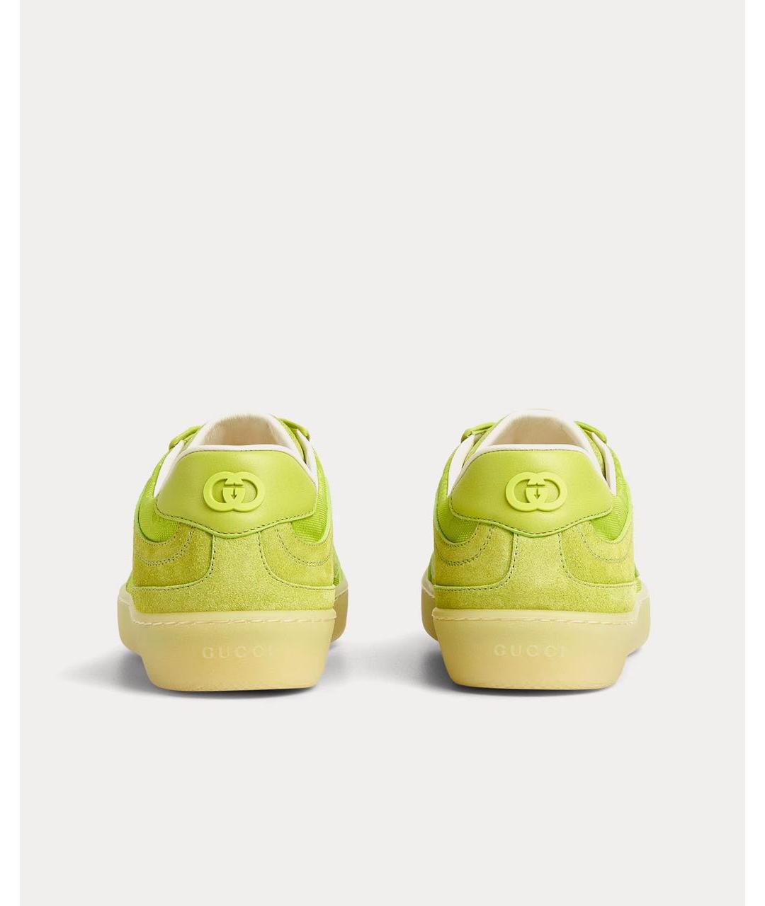 GUCCI Зеленые кеды, фото 4