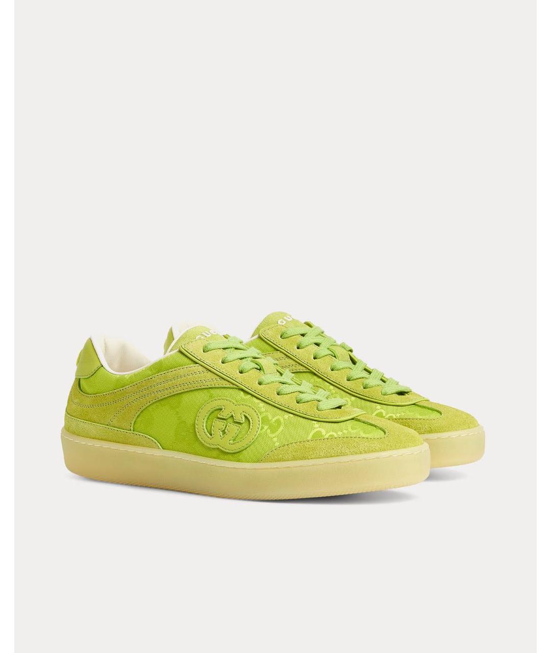 GUCCI Зеленые кеды, фото 9
