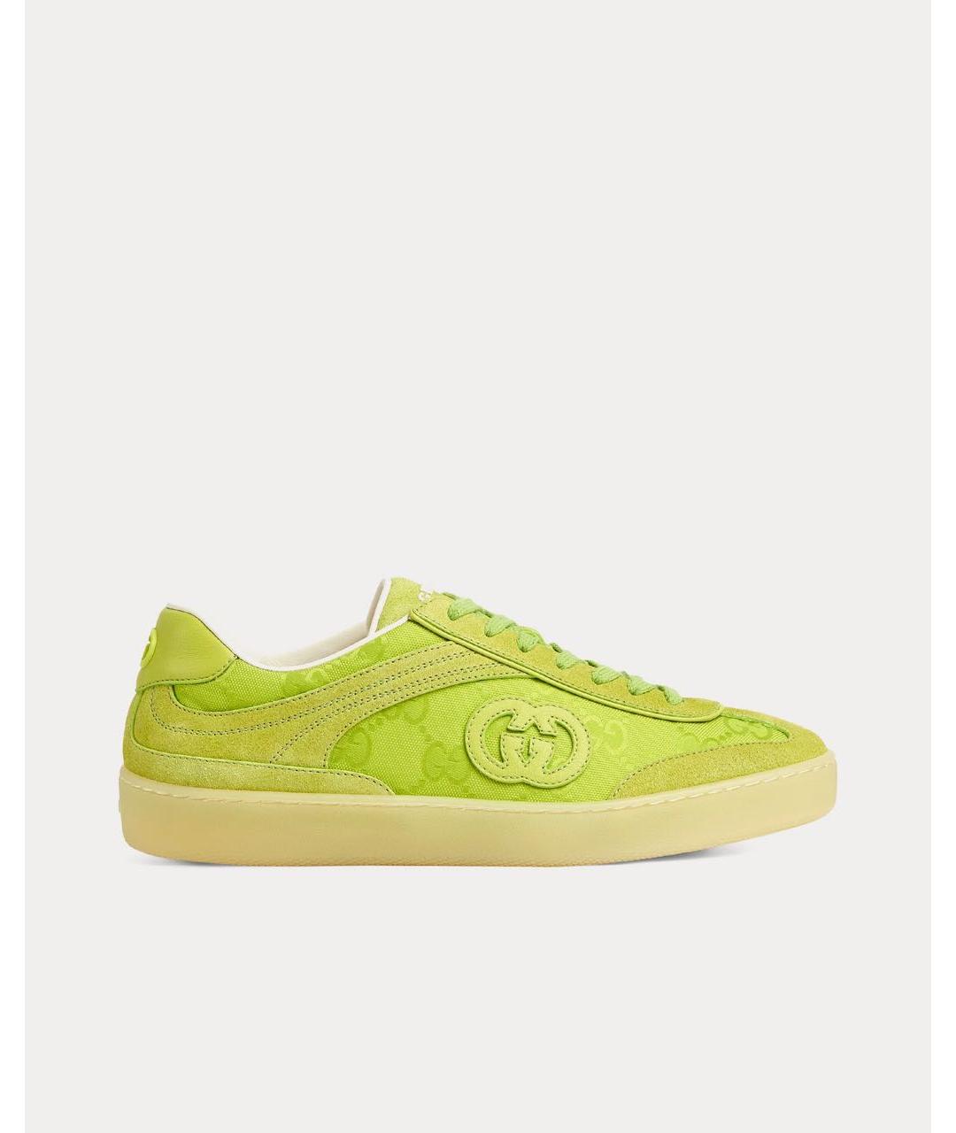 GUCCI Зеленые кеды, фото 3